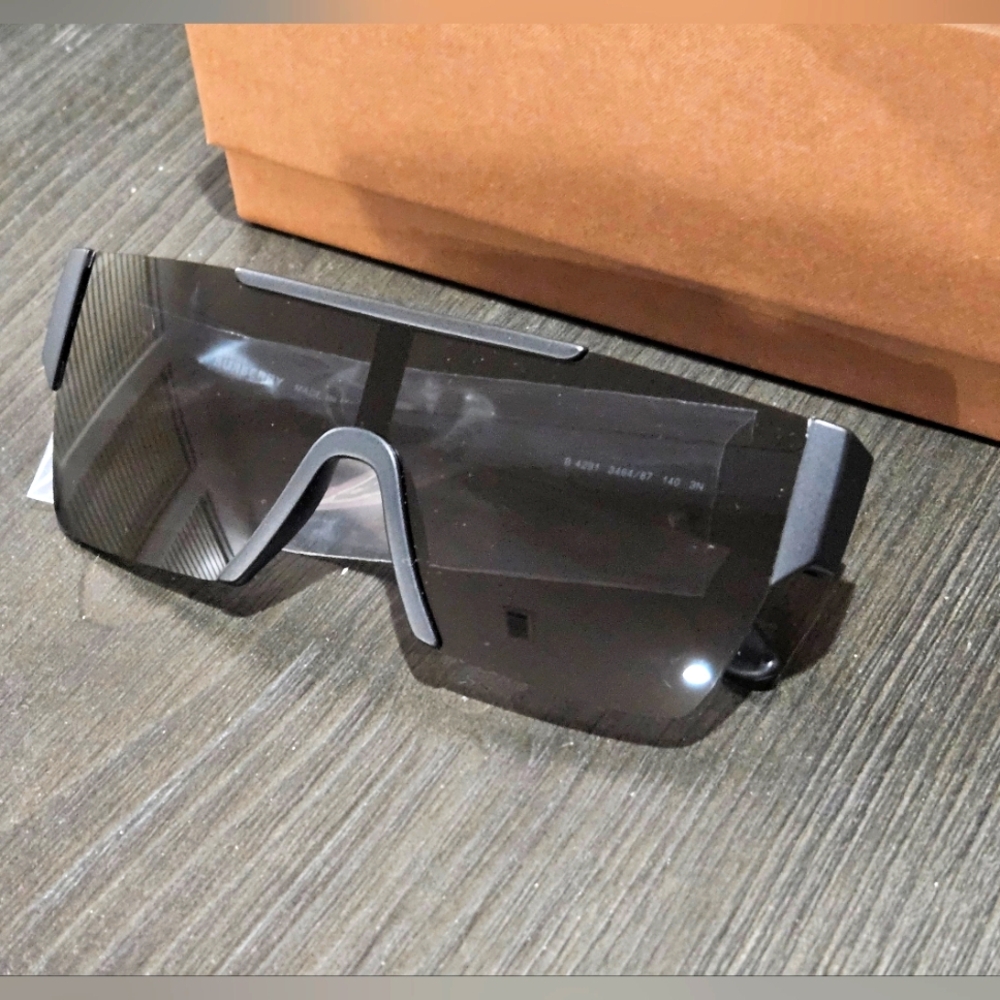 $314 NEW Burberry BE4291 - 3464 LOGO Shield Sunglasses in Mirror Lens - Picture 8 of 15